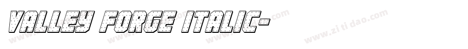 valley forge italic字体转换